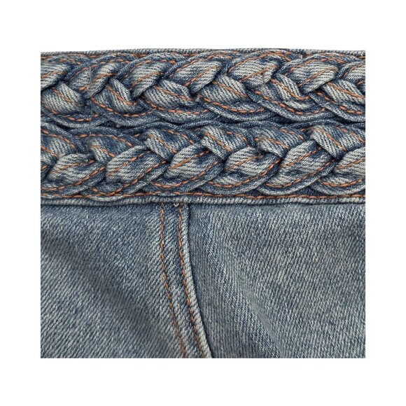 Women's - Current/Elliott The Braided Poolside High Rise Crop Jeans, Size 28 - Picture 9 of 9